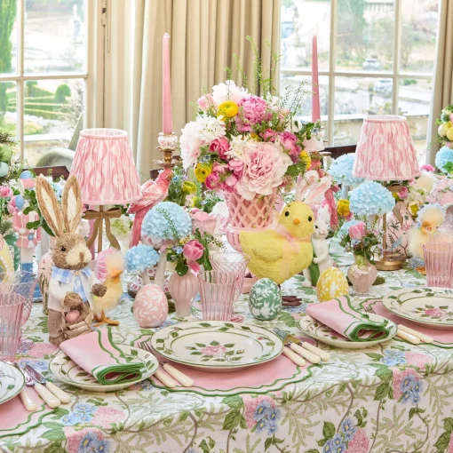 Mrs. Alice Katherine Pink & Green Placemats (Set of 4)< Placemats