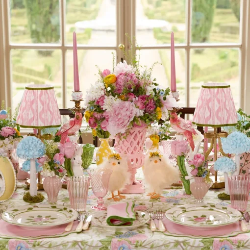 Mrs. Alice Katherine Pink & Green Placemats (Set of 4)< Placemats
