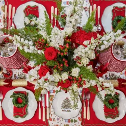 Mrs. Alice Katherine Red & Green Napkins (Set of 4)< Napkins | Mrs. Alice Monogram