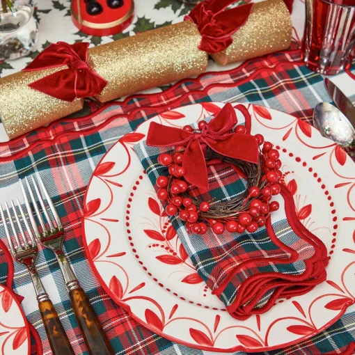Mrs. Alice Katherine Tartan Placemats & Napkins (Set of 4)< Table Linen Sets | Mrs. Alice Monogram