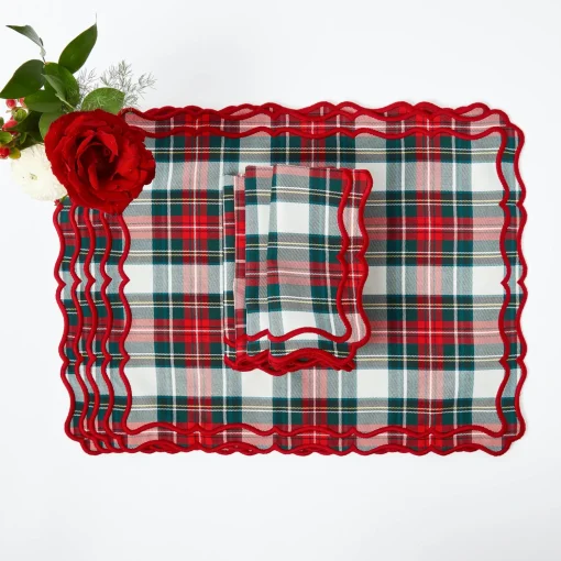Mrs. Alice Katherine Tartan Placemats (Set of 4)< Placemats