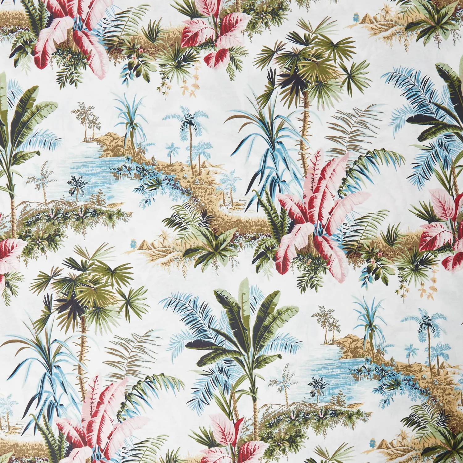 Mrs. Alice La Palmeraie Tablecloth< Summer Table Linen | Tablecloths