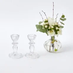 Mrs. Alice Lace Edge Candle Holders (Pair)< Candle Holders