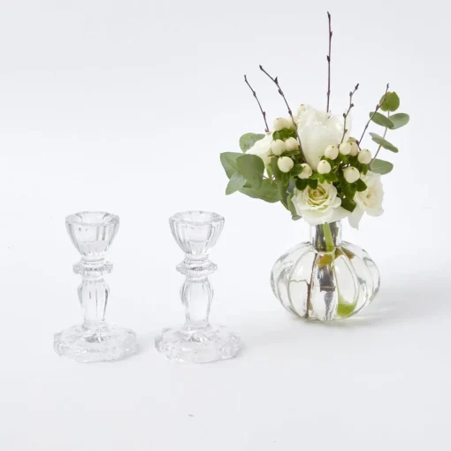 Mrs. Alice Lace Edge Candle Holders (Pair)< Candle Holders