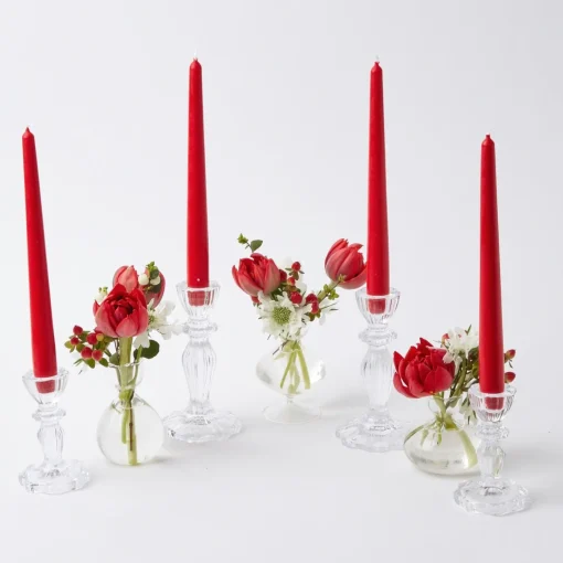 Mrs. Alice Lace Edge Candle Holders (Pair)< Candle Holders
