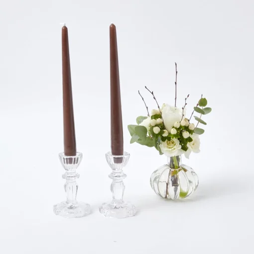Mrs. Alice Lace Edge Candle Holders (Pair)< Candle Holders