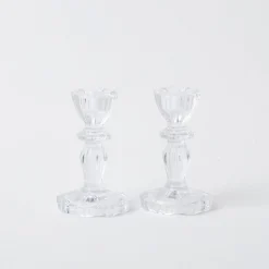 Mrs. Alice Lace Edge Candle Holders (Pair)< Candle Holders
