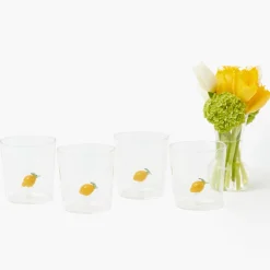 Mrs. Alice Lemon Glasses (Set of 4)< Summer Glassware | Glasses