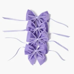 Mrs. Alice Lilac Velvet Napkin Bows (Set of 4)< Napkin Rings & Bows