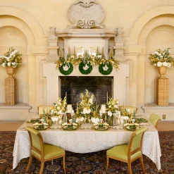 Mrs. Alice Liliana Scalloped Rattan Urn & Pedestal< Vases | Vases & Planters