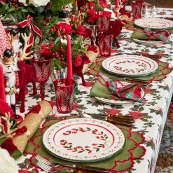 Mrs. Alice Lily Green & Red Napkins (Set of 4)< Napkins | Mrs. Alice Monogram
