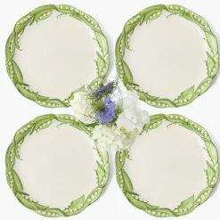 Mrs. Alice Lily of the Valley Dinner Plates (Set of 4)< Summer Crockery | Dinner Plates