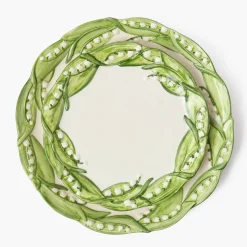 Mrs. Alice Lily of the Valley Dinner & Starter Plates (Set of 4)< Summer Crockery | Crockery Sets