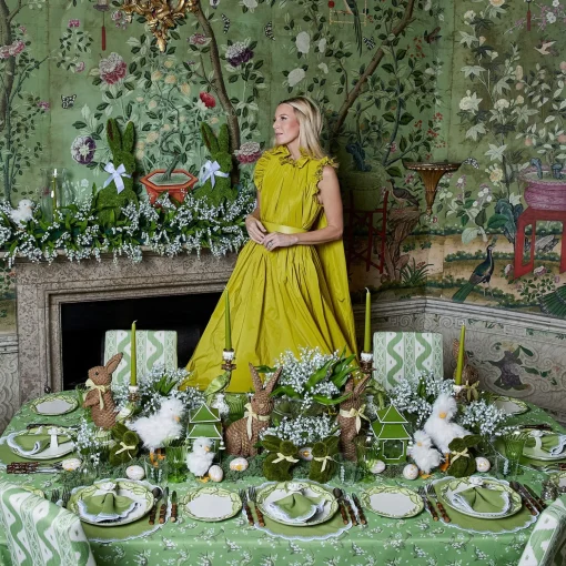 Mrs. Alice Lily of the Valley Dinner & Starter Plates (Set of 4)< Summer Crockery | Crockery Sets