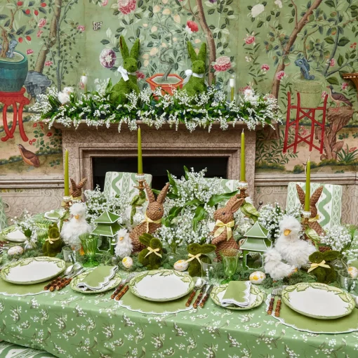 Mrs. Alice Lily of the Valley Dinner Plates (Set of 4)< Summer Crockery | Dinner Plates