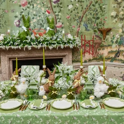 Mrs. Alice Lily of the Valley Dinner & Starter Plates (Set of 4)< Summer Crockery | Crockery Sets