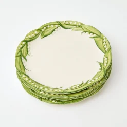 Mrs. Alice Lily of the Valley Dinner Plates (Set of 4)< Summer Crockery | Dinner Plates