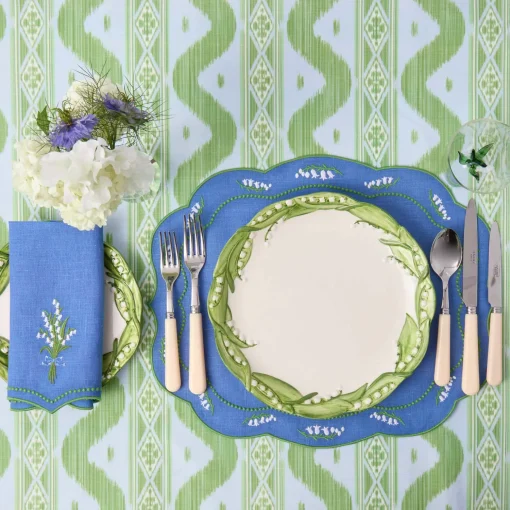 Mrs. Alice Lily of the Valley Dinner & Starter Plates (Set of 4)< Summer Crockery | Crockery Sets