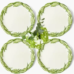 Mrs. Alice Lily of the Valley Dinner Plates (Set of 4)< Summer Crockery | Dinner Plates