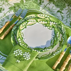 Mrs. Alice Lily of the Valley Dinner & Starter Plates (Set of 4)< Summer Crockery | Crockery Sets