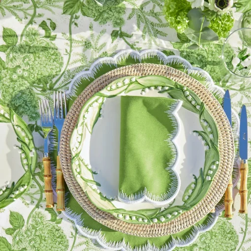 Mrs. Alice Lily of the Valley Dinner & Starter Plates (Set of 4)< Summer Crockery | Crockery Sets
