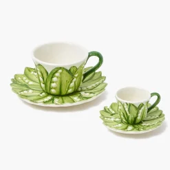 Mrs. Alice Lily of the Valley Espresso Cup & Saucer< Teaware | For Her