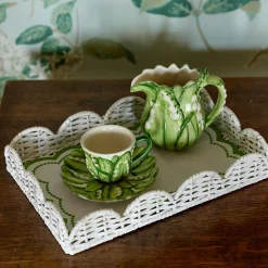 Mrs. Alice Lily of the Valley Espresso Cup & Saucer< Teaware | For Her