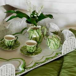 Mrs. Alice Lily of the Valley Espresso Cup & Saucer< Teaware | For Her
