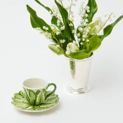 Mrs. Alice Lily of the Valley Espresso Cup & Saucer< Teaware | For Her