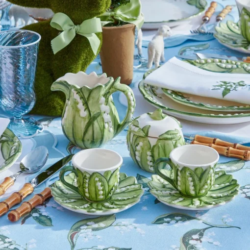 Mrs. Alice Lily of the Valley Espresso Cup & Saucer< Teaware | For Her