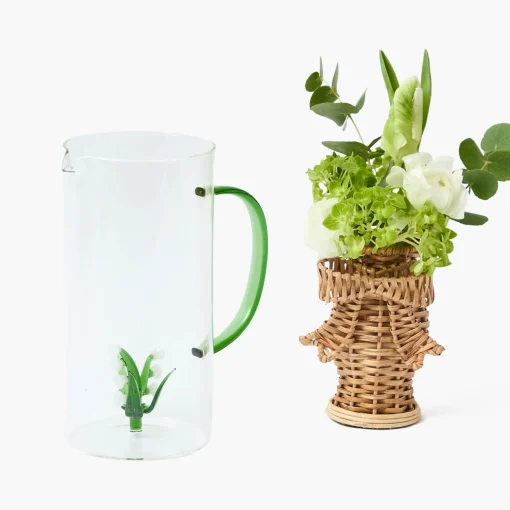 Mrs. Alice Lily of the Valley Glass Jug< Jugs | For Her