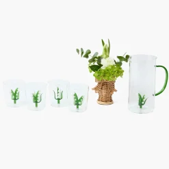 Mrs. Alice Lily of the Valley Jug & Glasses (Set of 4)< Glassware Sets | For The Hostess