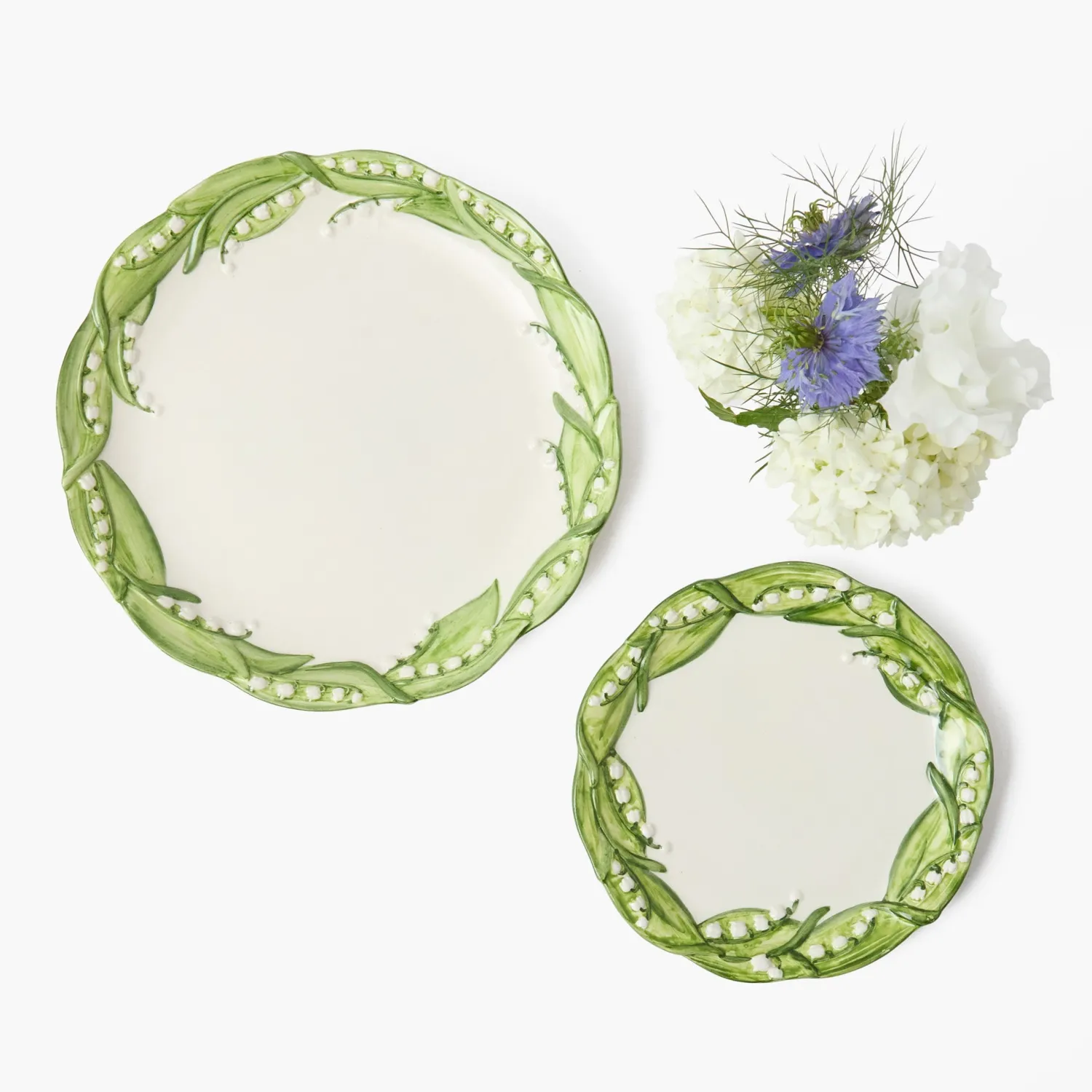 Mrs. Alice Lily of the Valley Starter Plate< Summer Crockery | Starter Plates