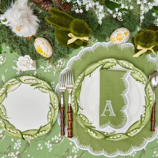 Mrs. Alice Lily of the Valley Starter Plates (Set of 4)< Summer Crockery | Starter Plates