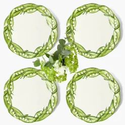 Mrs. Alice Lily of the Valley Starter Plates (Set of 4)< Summer Crockery | Starter Plates