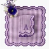 Mrs. Alice Lily Purple Gingham Napkins (Set of 4)< Napkins | Mrs. Alice Monogram