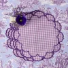 Mrs. Alice Lily Purple Gingham Placemats (Set of 4)< Placemats