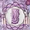 Mrs. Alice Lily Purple Placemats & Napkins (Set of 4)< Table Linen Sets | Mrs. Alice Monogram