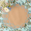 Mrs. Alice Lily Sand & Blue Placemats (Set of 4)< Summer Table Linen | Placemats