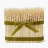 Mrs. Alice Long Wheat Sheaf with Green Velvet Bow< Autumn Decorations