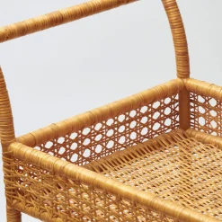 Mrs. Alice Lorenzo Rattan Bar Cart< Furniture | Furniture