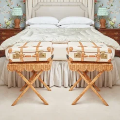 Mrs. Alice Lucca Rattan Luggage Rack< Furniture | Furniture