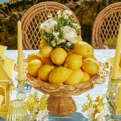 Mrs. Alice Luciana Rattan Scalloped Bowl< Year-round Decorations | Autumn Decorations