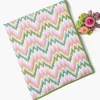 Mrs. Alice Magdalena Green & Pink Tablecloth< Summer Table Linen | Tablecloths