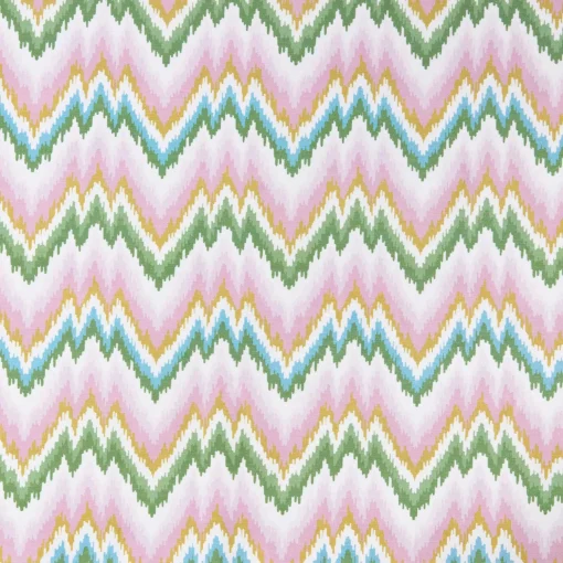 Mrs. Alice Magdalena Green & Pink Tablecloth< Summer Table Linen | Tablecloths
