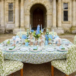 Mrs. Alice Mariana Blue & Green Placemats (Set of 4)< Summer Table Linen | Placemats