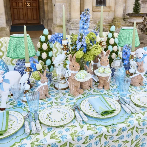 Mrs. Alice Mariana Blue & Green Placemats (Set of 4)< Summer Table Linen | Placemats