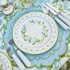 Mrs. Alice Mariana Blue & Green Placemats (Set of 4)< Summer Table Linen | Placemats