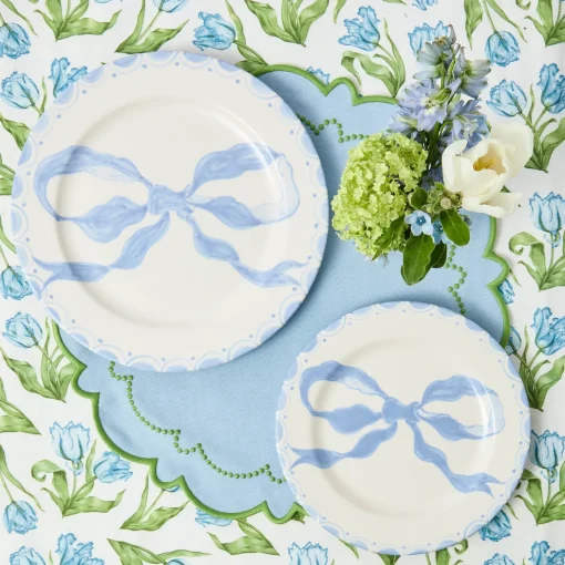 Mrs. Alice Mariana Blue & Green Placemats (Set of 4)< Summer Table Linen | Placemats