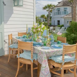 Mrs. Alice Mariana Blue & Green Placemats (Set of 4)< Summer Table Linen | Placemats